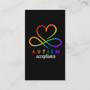 Carte De Visite sensibilisation sur l'autisme Garçons Filles Auti