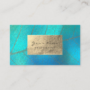 Carte De Visite Sensible botanique d'aluminium de sépia d'Aqua de