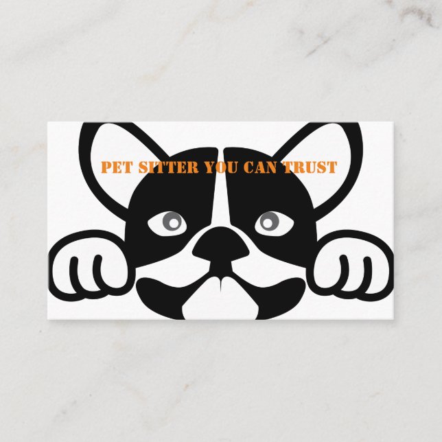 Carte De Visite Sentier pour animaux (Devant)