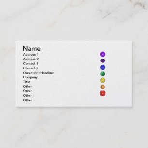 Carte De Visite Sept chakras verticaux