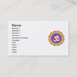 Carte De Visite Sept couleurs de Chakras