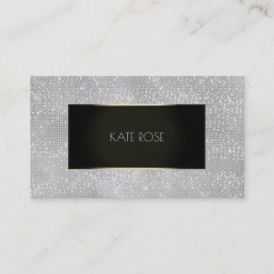 Carte De Visite Séquence Diamants Noir Silver Gold Planificateur d