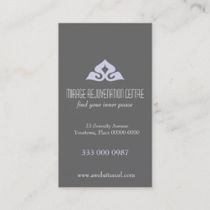 Carte de visite serein de rendez-vous de salon