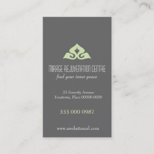 Carte de visite serein de rendez-vous de salon