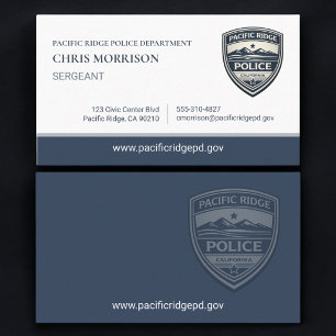 Carte De Visite Sergent de police