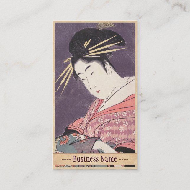 Carte De Visite Série Comparer les Charmes des Beautés Courtesan (Devant)