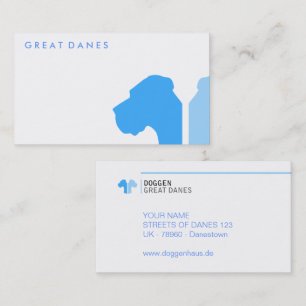 Carte De Visite série minimale d'identification du Grand Danois