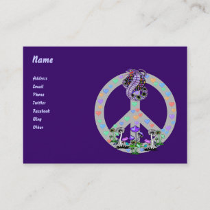 Carte De Visite Serpent de symbole de paix