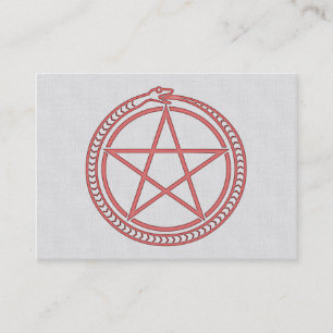 Carte De Visite Serpent et pentagone étoilé
