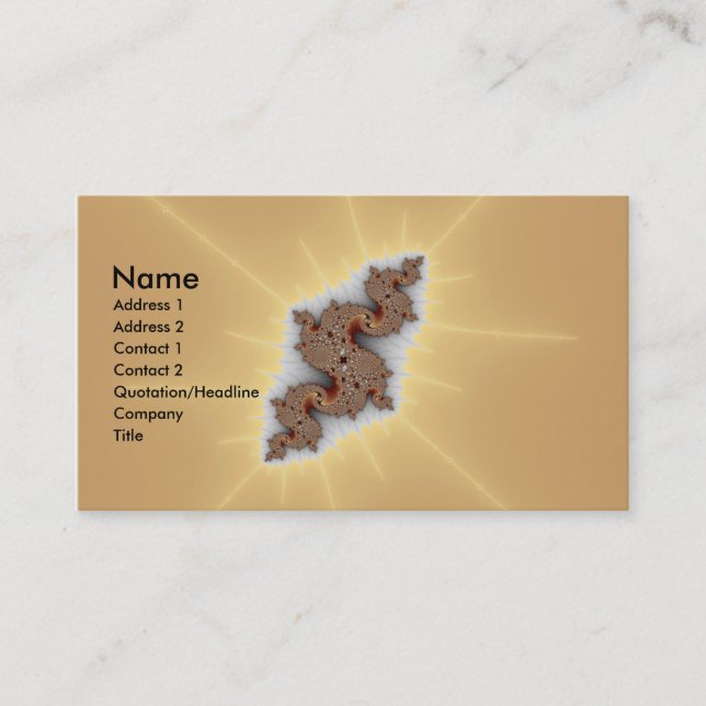 Carte De Visite Serpus - Art Fractal (Devant)