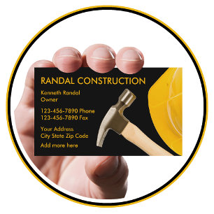 Carte De Visite Service Businesscards de construction