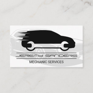 Carte De Visite Service Car Auto Logo mécanique