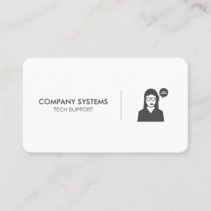 Carte De Visite Service clientèle d'entreprise simple