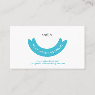 Carte De Visite Service de Blanchiment des Dents Soins Bucco-Denta
