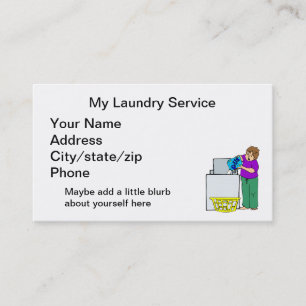 Carte De Visite Service de blanchisserie