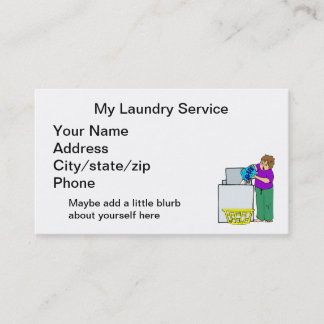 Carte De Visite Service de blanchisserie