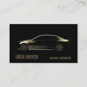 Carte De Visite Service de Chauffeur de Voiture de Luxe pour Condu
