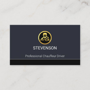 Carte De Visite Service de Chauffeur Minimaliste Simple