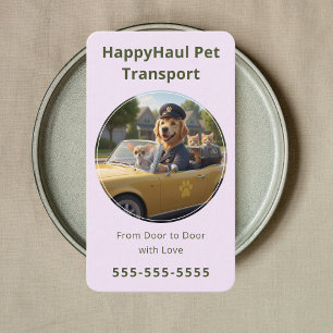Carte De Visite Service de conciergerie de voyage pour animaux de 