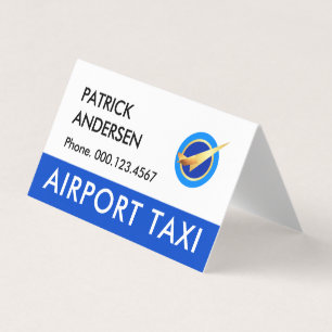 Carte De Visite Service de Conduite de Taxi Aéroportuaire