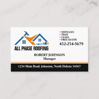 Carte De Visite Service de couverture professionnel