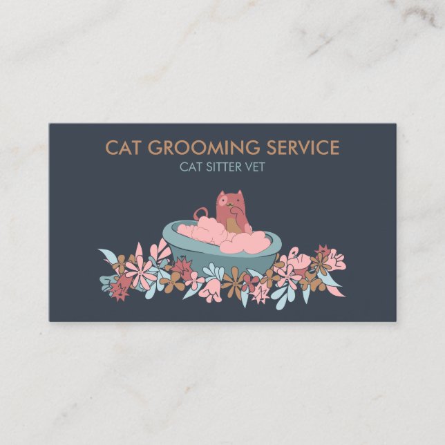 Carte De Visite Service de cueillette de chat (Devant)