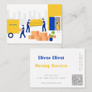 Carte De Visite Service de déménagement d'appartement