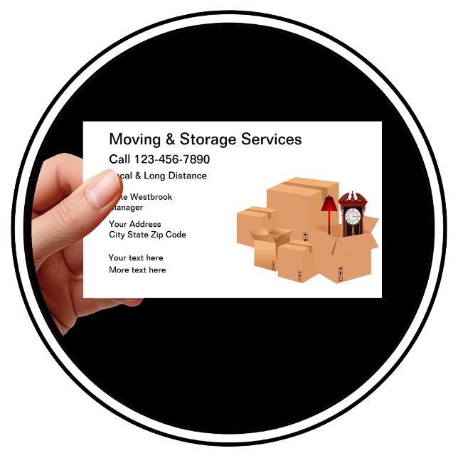 Carte De Visite Service De Déplacement Et D'Autonomie De Stockage (Créateur téléchargé)