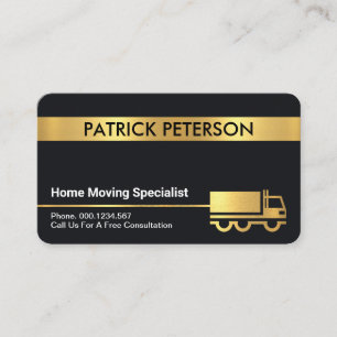 Carte De Visite Service de déplacement Gold Home