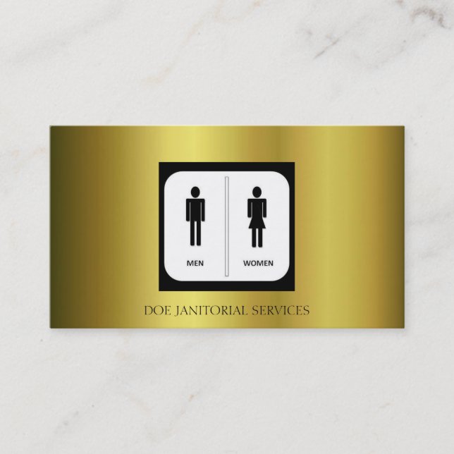 Carte De Visite Service de domestique de gardien de portier (Devant)