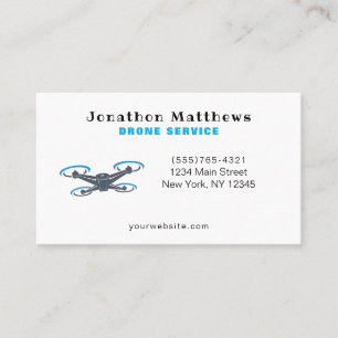 Carte De Visite Service de drone aérien professionnel