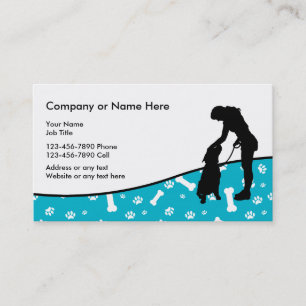 Carte De Visite Service de garde d'enfants d'animal familier