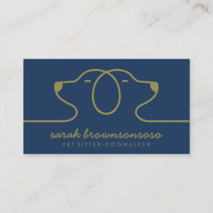Carte De Visite Service de gardiennage de chiens pour la nuit