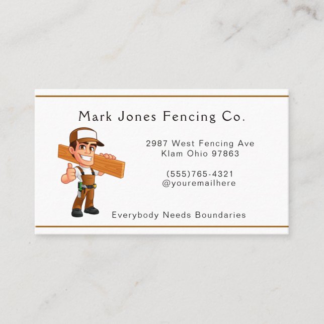 Carte De Visite Service de l'entreprise Guy Cartoon (Devant)