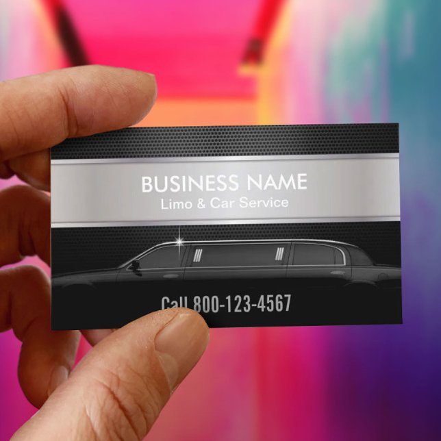 Carte De Visite Service de limousine professionnel (Créateur téléchargé)