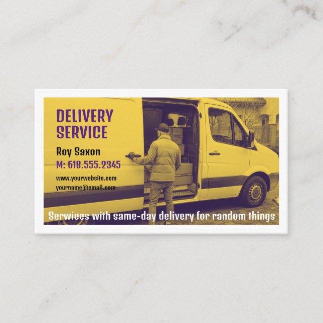 Carte De Visite Service de livraison | Courrier (Devant)