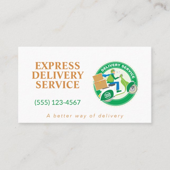 Carte De Visite Service de livraison professionnelle (Devant)