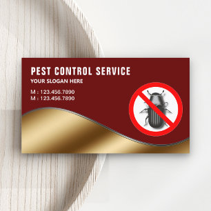 Carte De Visite Service de lutte antiparasitaire or contre les rav