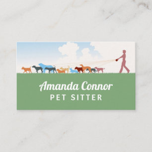 Carte De Visite Service de marche pour chien de garde