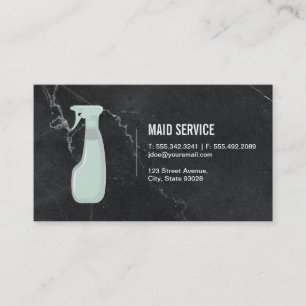 Carte De Visite Service de ménage   Marbre
