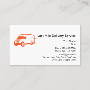 Carte De Visite Service de messagerie dernier Mile