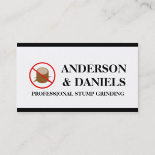 Carte De Visite Service de meulage de retrait d'arbre de pruneau