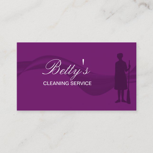 Carte De Visite Service de nettoyage (Devant)