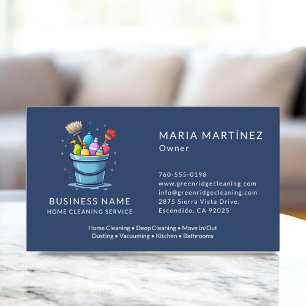 Carte De Visite Service de nettoyage à domicile Maid