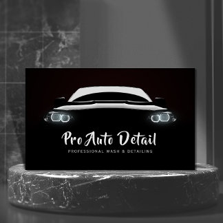 Carte De Visite Service de nettoyage automatique des détails de vo