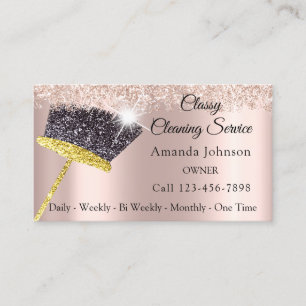 Carte De Visite Service de nettoyage classique Maid Gold Residence