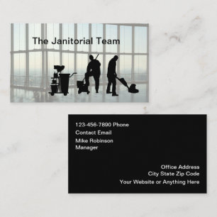Carte De Visite Service de nettoyage de bureau