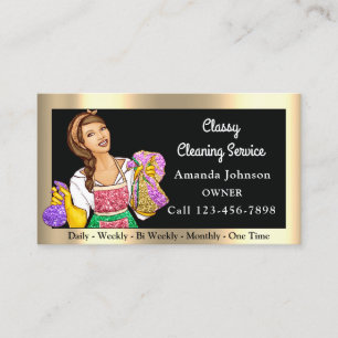 Carte De Visite Service De Nettoyage De Bureau Maison Classique Ma