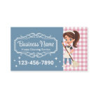 Service de nettoyage de la maison Cartoon Maid Ble