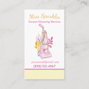 Carte De Visite Service De Nettoyage De Maison De Tapis En Aquarel
